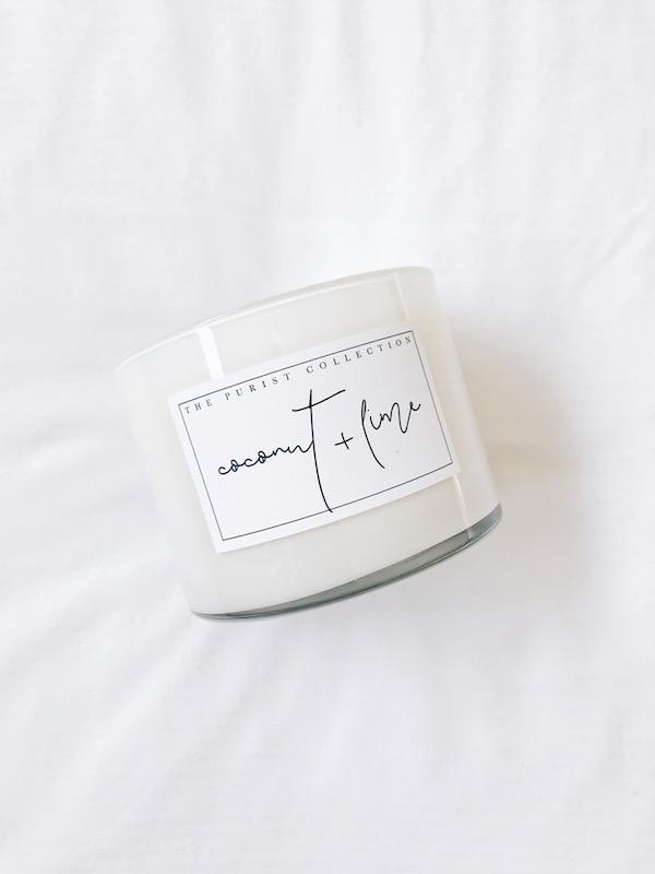 Coconut combines with citrus + vanilla for a fresh, slightly-sweet fragrance reminisce of summer days + tropical holidays.