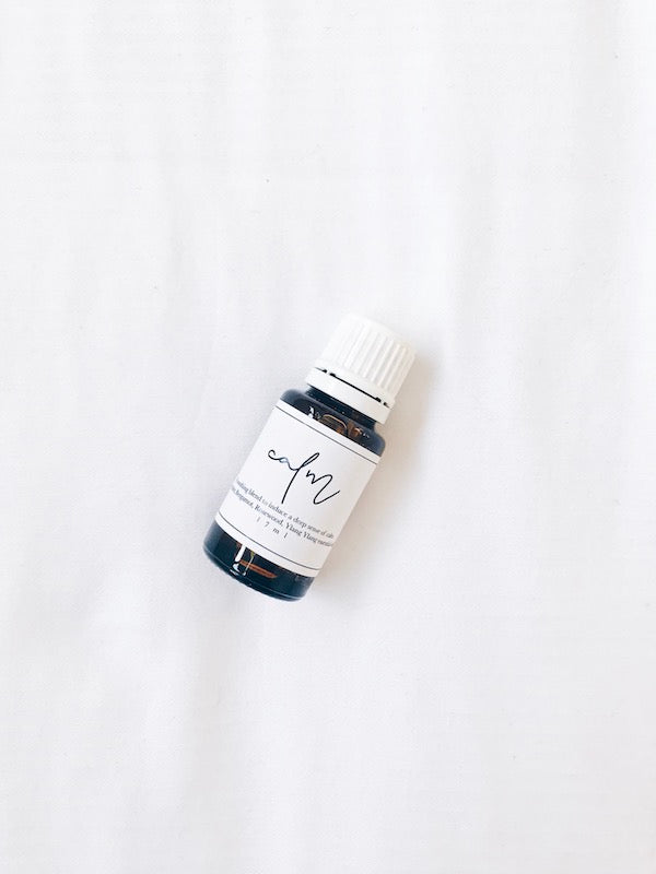 A soothing blend of pure essential oils to inspire a deep sense of calm + inner peace.